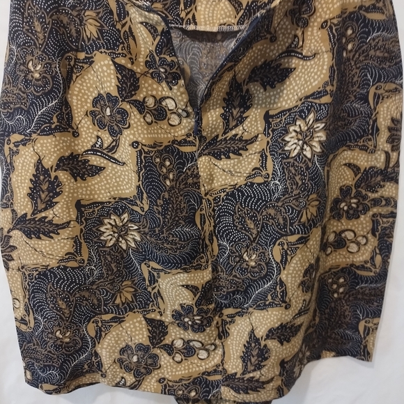 WOMEN'S CALVIN KLEIN SPORT FLORAL PLEATED WRAP MIDI SKIRT SIZE 12 - Picture 6 of 9